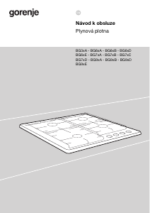 Manuál Gorenje GW6D42CLI Varná deska