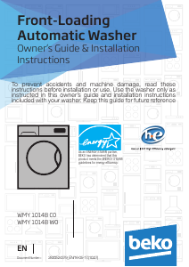 Handleiding BEKO WMY 10148 C0 Wasmachine