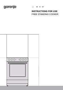 Manual Gorenje GEC5A10WG Range