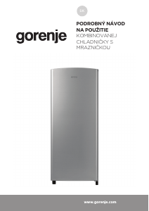 Návod Gorenje RB413EPS4 Chladnička