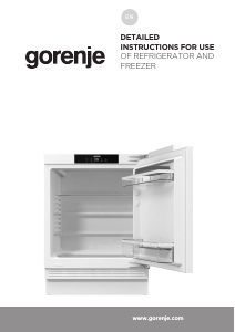 Manual Gorenje RIU609EA1 Refrigerator