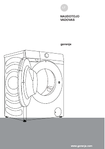 Vadovas Gorenje WD2PA854ADW Skalbimo ir džiovinimo mašina