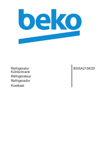 Mode d’emploi BEKO BSSA 210 K2 S Réfrigérateur