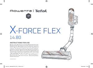 كتيب Rowenta RH9B74WO X-Force Flex 14.80 مكنسة كهربائية