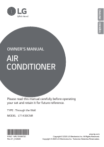 Manual LG LT1430CNR Air Conditioner