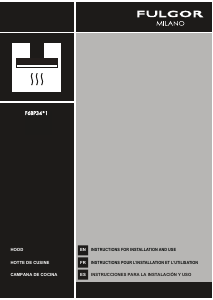 Manual de uso Fulgor F4BP28S1 Campana extractora