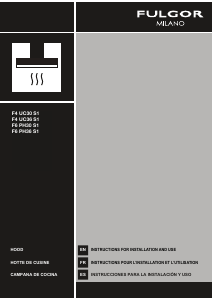 Manual de uso Fulgor F4UC36S1 Campana extractora