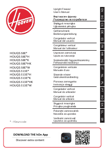 Manual Hoover HOUQS 513EWH Congelator