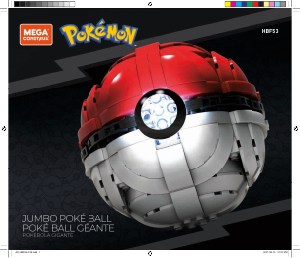 Manual Mega Construx set HBF53 Pokemon Jumbo poké ball