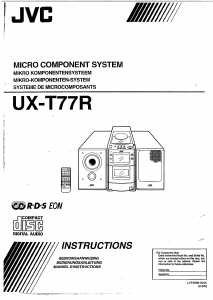 Bedienungsanleitung JVC UX-T77R Stereoanlage