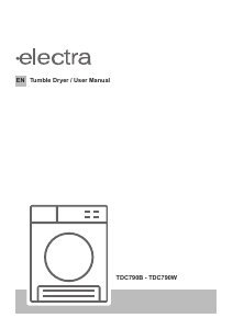 Handleiding Electra TDC790W Wasdroger