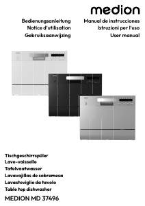 Mode d’emploi Medion MD 37496 Lave-vaisselle