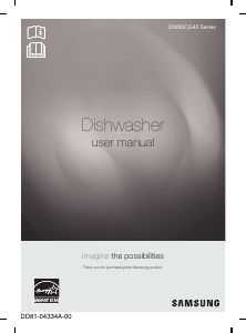 Manual Samsung DW80CG4051SR Dishwasher