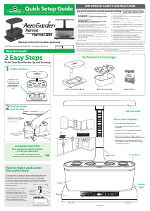 Handleiding AeroGarden Harvest Elite Kweeklamp
