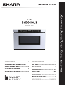 Handleiding Sharp SMD2440JS Magnetron