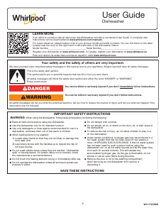 Mode d’emploi Whirlpool WDPS5118PW Lave-vaisselle