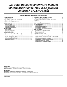 Mode d’emploi Whirlpool WCGK3030PB Table de cuisson