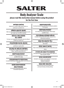 Mode d’emploi Salter 9174 BK3R Pèse-personne