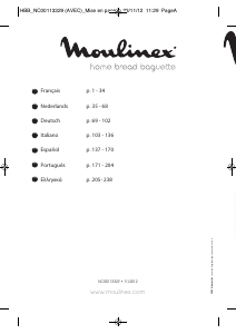 Manual de uso Moulinex OW6101 Máquina de hacer pan