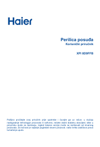 Priručnik Haier XPI8D9FFB Perilica posuđa