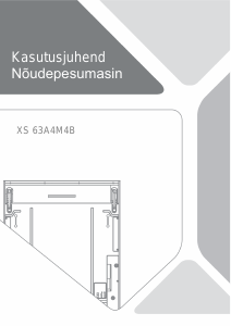 Kasutusjuhend Haier XS63A4M4B Nõudepesumasin