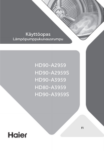 Käyttöohje Haier HD80-A3959R-S Kuivausrumpu