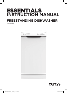 Manual Currys Essentials CDW45W16 Dishwasher