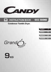 Manuale Candy GCC 590NB Asciugatrice