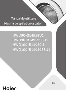 Manual Haier HWD100-B14959U1 Mașină de spalat cu uscator