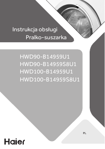 Instrukcja Haier HWD100-B14959U1 Pralko-suszarka