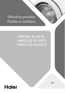 Návod Haier HWD100-B14979 Práčka so sušičkou