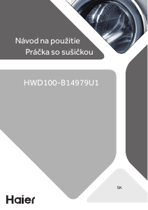 Návod Haier HWD100-B14979U1 Práčka so sušičkou
