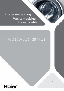 Brugsanvisning Haier HWD100-BD14397PU1 Vaske-tørremaskine