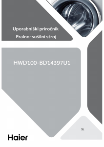 Priročnik Haier HWD100-BD14397U1 Pralno-sušilni stroj