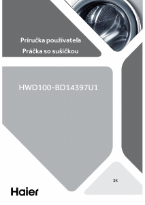 Návod Haier HWD100-BD14397U1 Práčka so sušičkou