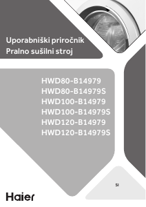 Priročnik Haier HWD120-B14979 Pralno-sušilni stroj