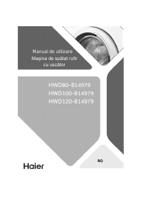 Manual Haier HWD80-B14979 Mașină de spalat cu uscator