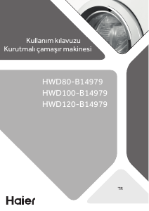 Kullanım kılavuzu Haier HWD80-B14979 Çamaşır kurutma makinesi