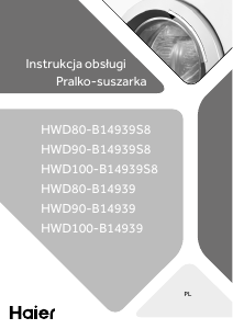 Instrukcja Haier HWD90-B14939 Pralko-suszarka