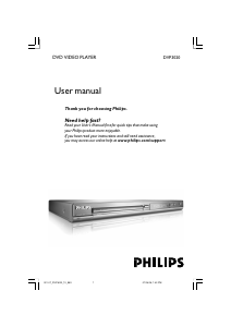 Manuale Philips DVP3020 Lettore DVD