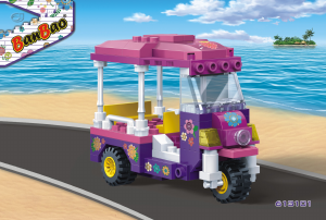 Manual BanBao set 6131 Trendy Beach Tuk Tuk