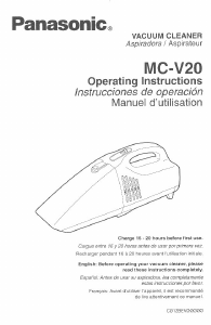 Mode d’emploi Panasonic MC-V20 Aspirateur à main