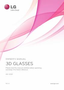 Bruksanvisning LG AG-S100 3D-glasögon