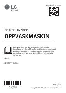 Bruksanvisning LG DU355FW Oppvaskmaskin