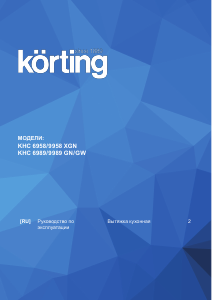 Руководство Körting KHC9958 Кухонная вытяжка