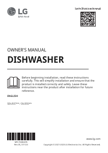 Handleiding LG SDU557HM Vaatwasser