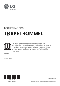 Bruksanvisning LG RV5DN1004 Tørketrommel