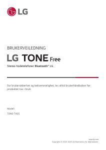 Bruksanvisning LG TONE-T90S Hodetelefon