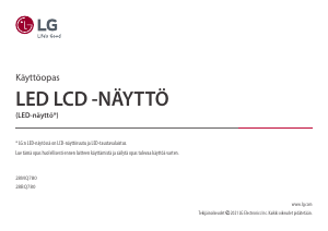 Käyttöohje LG 28MQ780-B LED-näyttö