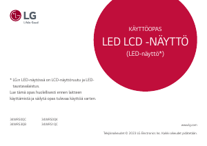 Käyttöohje LG 34WR50QC-B LED-näyttö